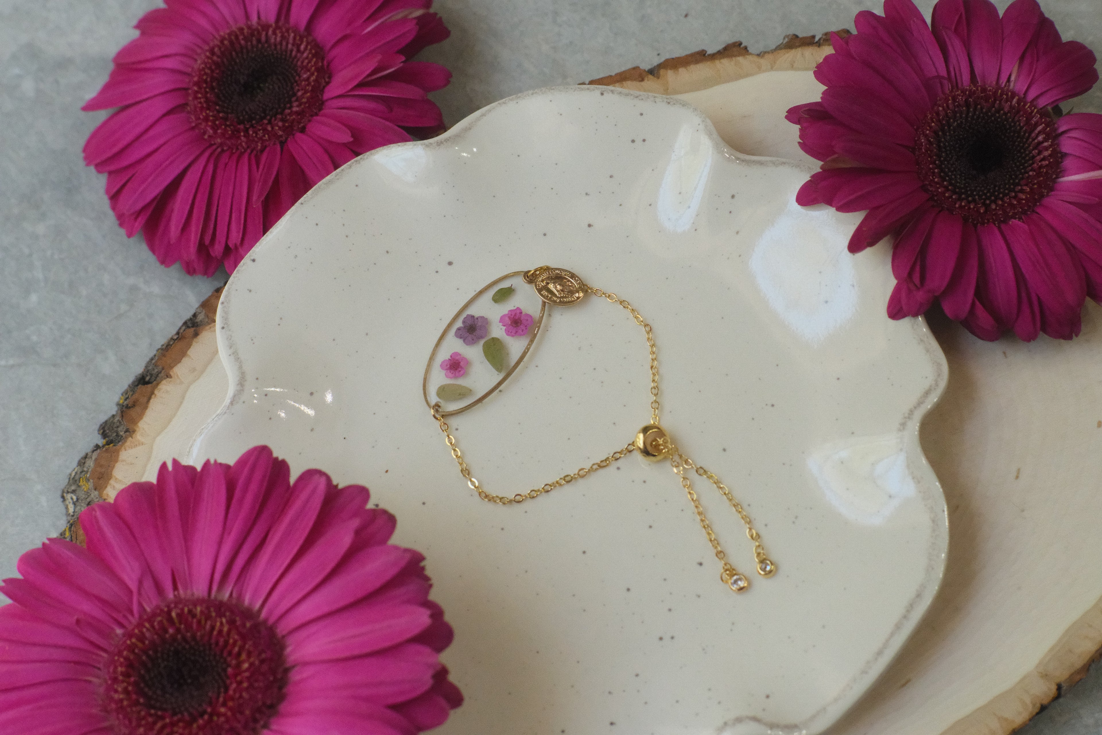 Bracelet Gold MM Wildflowers 2