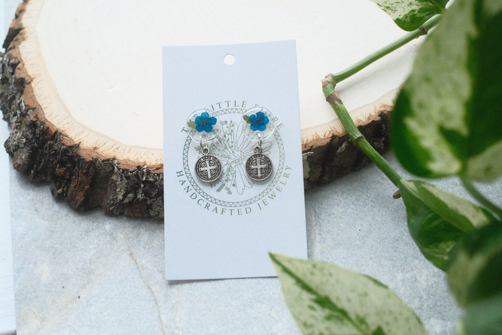 Fiore Studs - Azure Blue