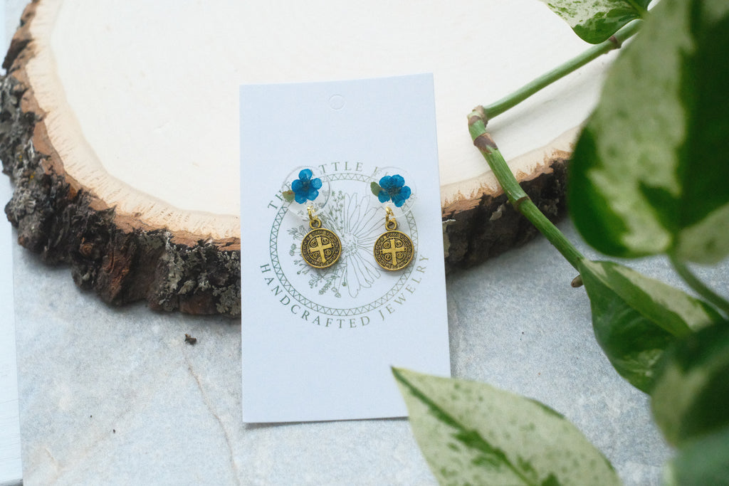 Fiore Studs - Azure Blue
