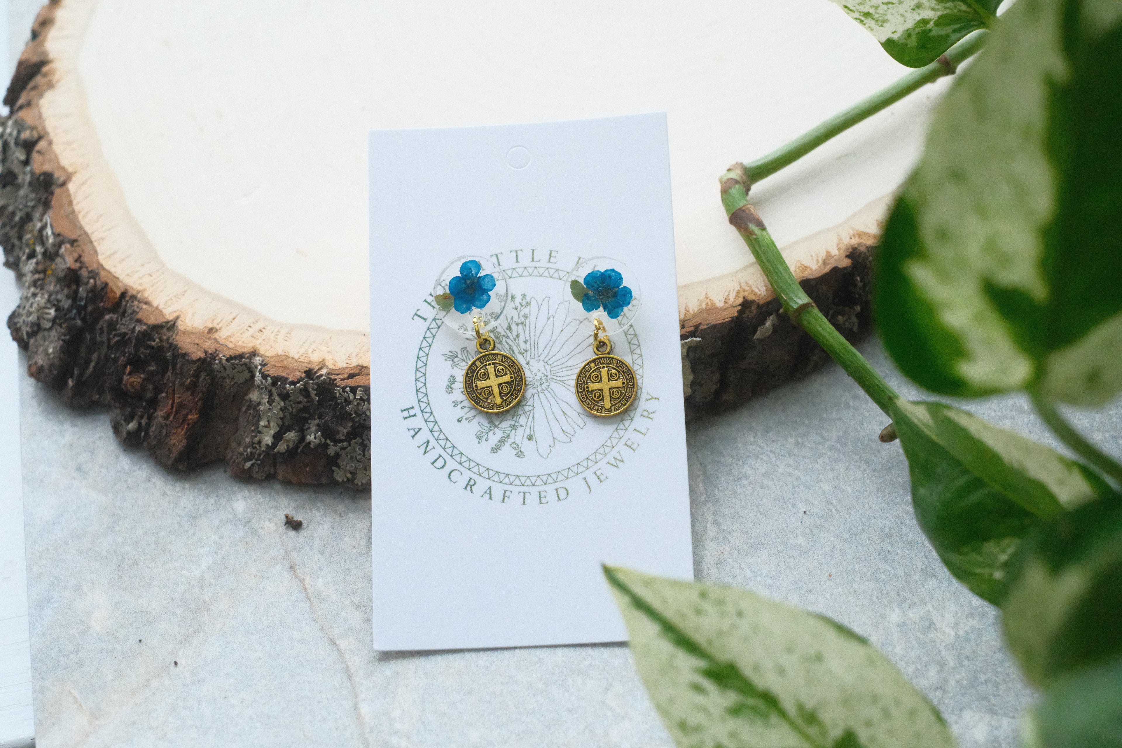 Fiore Studs - Azure Blue