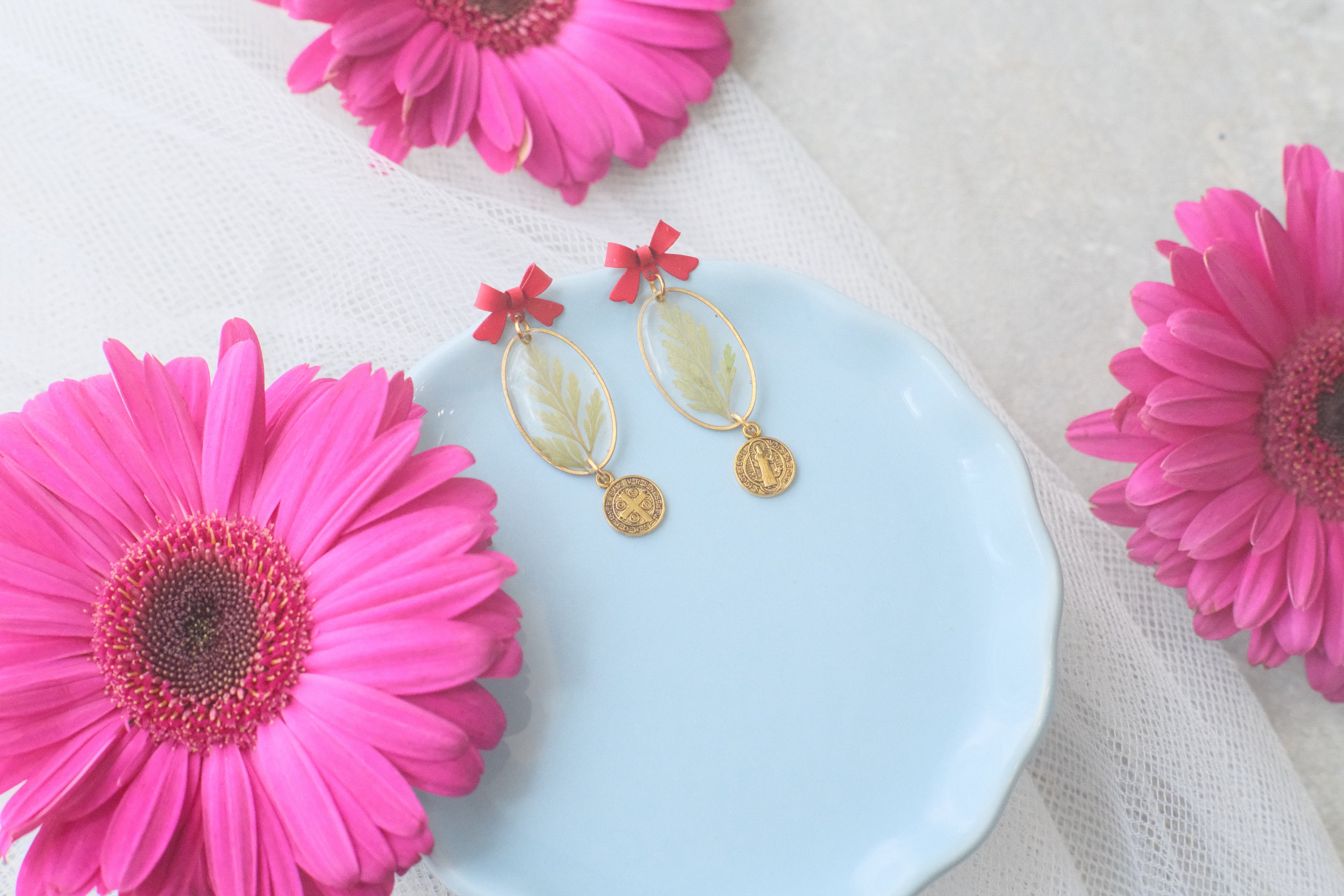 Earrings Gold BM Wildflowers 10