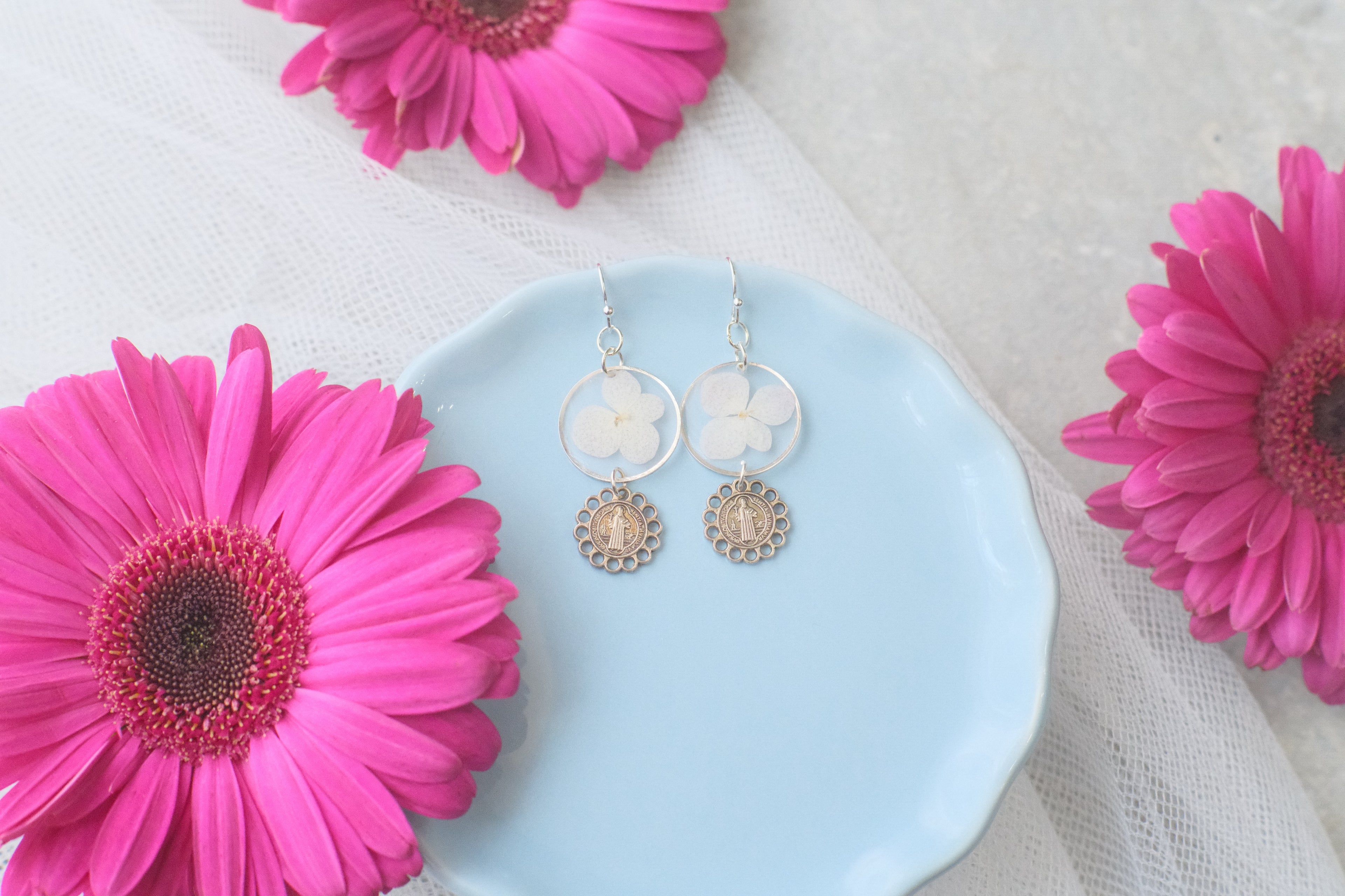 Earrings Silver BM Wildflowers 3
